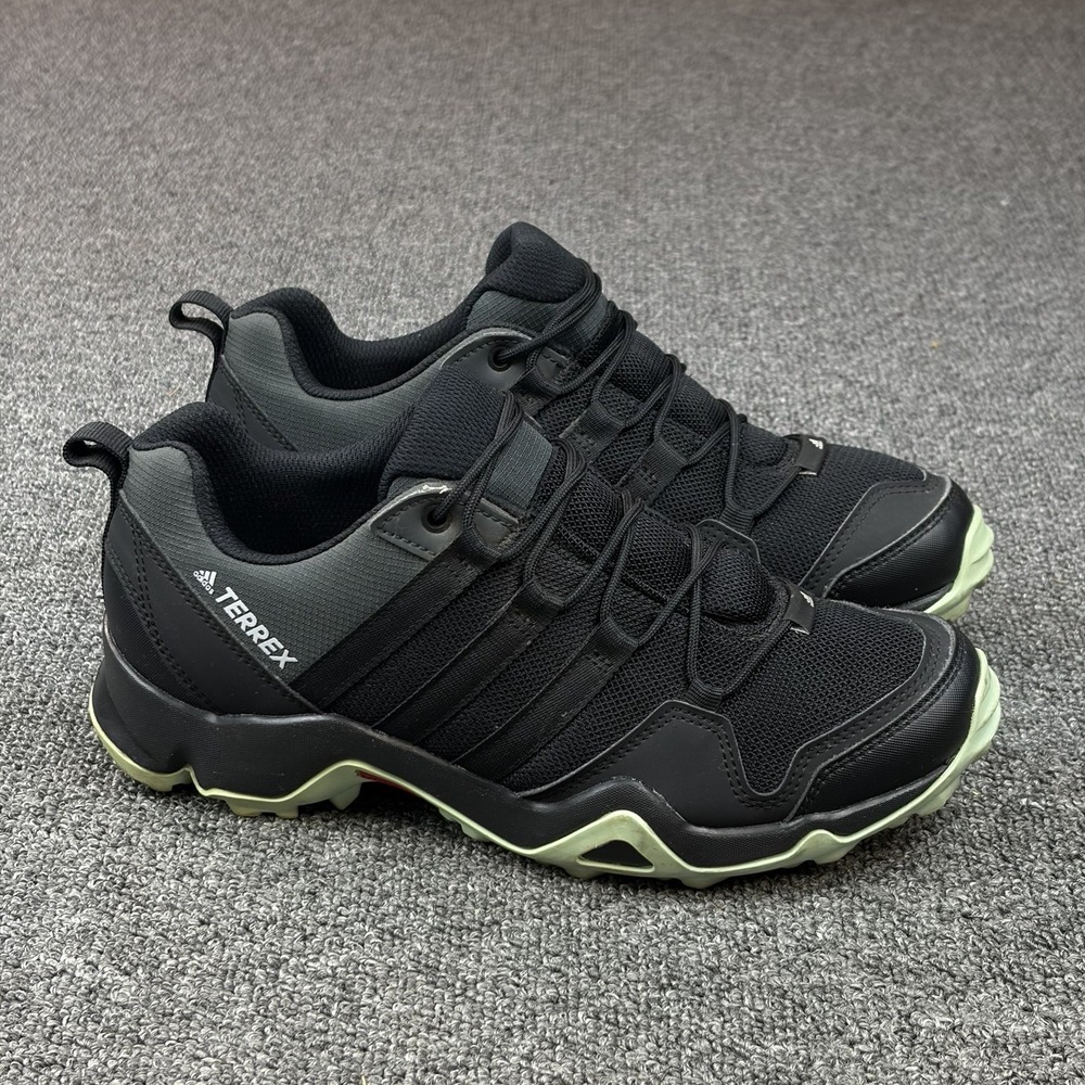 Adidas Terrex AX2R Trail Running Hiking Shoes Black Green D49843 Womens Size 7